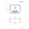 Zlewozmywak gospodarczy 1-komorowy - wpuszczany lub mocowany do ściany, Deante, satyna