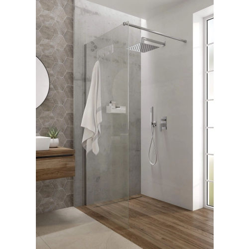 Kabina prysznicowa walk-in 90 cm, Deante, chrom