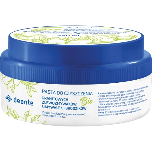 Pasta do czyszczenia zlewozmywaków, umywalek i brodzików granitowych - 250 ml, Deante