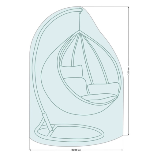 Pokrowiec na fotel ogrodowy podwójny 230 x 200 cm