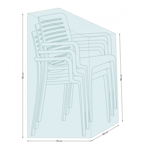 Pokrowiec na krzesła ogrodowe - stok 65x75x95/110cm