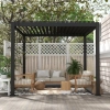 Pergola ogrodowa MIRADOR 80 Solid 3 x 3m Antracyt