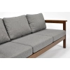 Sofa ogrodowa 3-osobowa ogrodowa BELLA - brąz/grafit