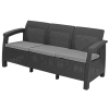 Sofa ogrodowa CORFU Max Love Seat 3-osobowy - grafitowa