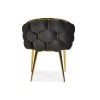 Krzesło glamour BALLOON - czarny