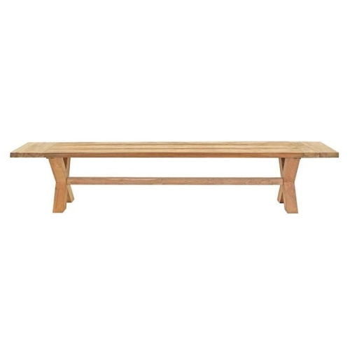 Ławka ogrodowa Dublin 3 osbowa 180cm Teak z recyklingu