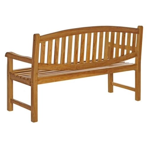 Bawełniana ławka ogrodowa 2 osobowa 150 cm teak