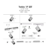 Zestaw oświetlenia szynowego Tokio SET 1F biały 4xGU10