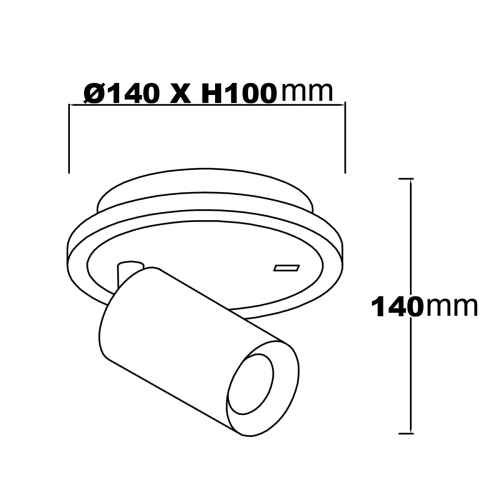 Spot Parma 1 biały 1xGU10 LED CCT