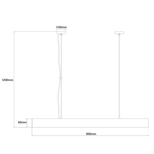 Lampa wisząca Cali M biała Tuya LED CCT