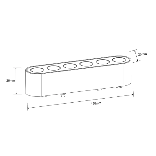 Reflektor Magnetic Slim Zing 6W LED 3000K biały