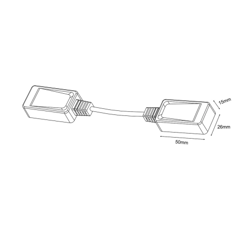 Łącznik natynkowy linka Magnetic Slim biały