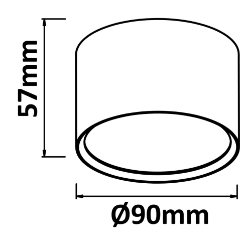 Oprawa natynkowa Kendal biała IP54 LED CCT