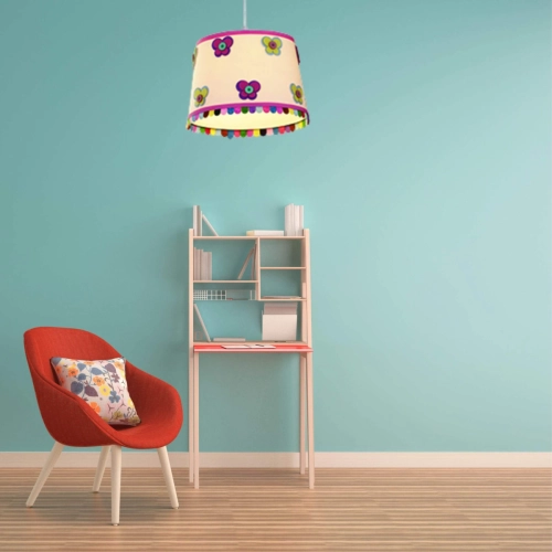 Lampa wisząca Butterfly wielokolorowa 1xE27