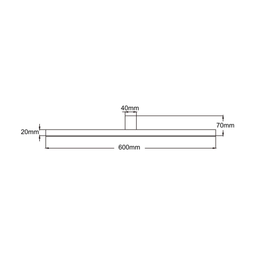 Kinkiet Nevada 60 cm biały IP44 LED 4000K