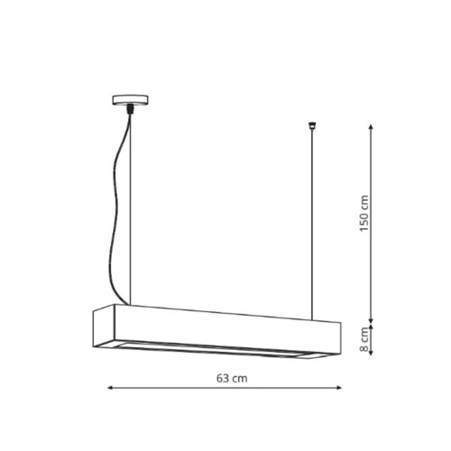 Lampa wisząca Ibros biała 18W IP20 LED CCT