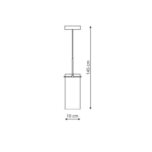 Lampa wisząca Zara transparentna 1xE14