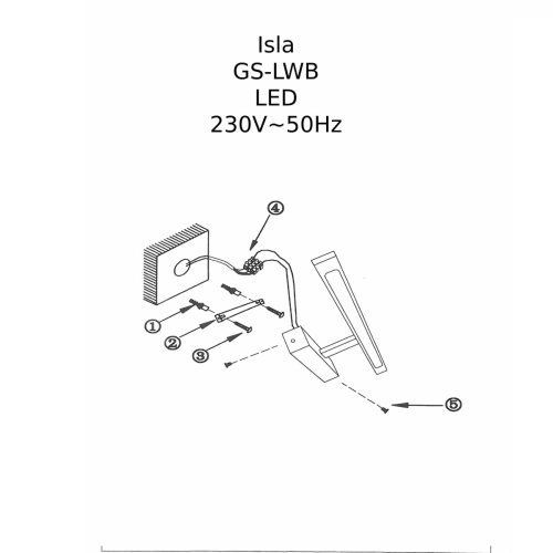 Kinkiet Isla czarny 62cm IP44 LED CCT