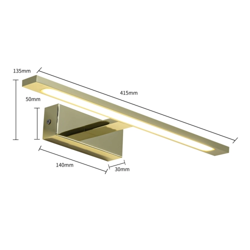 Kinkiet Isla złoty 41cm IP44 LED CCT