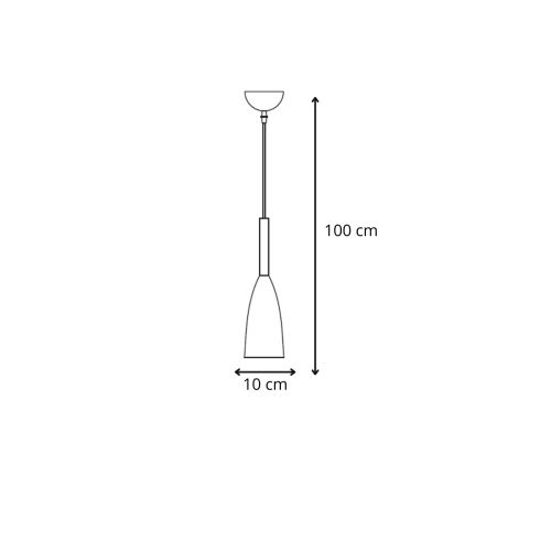 Lampa wisząca Solin 1 czarno-złota 1xE27