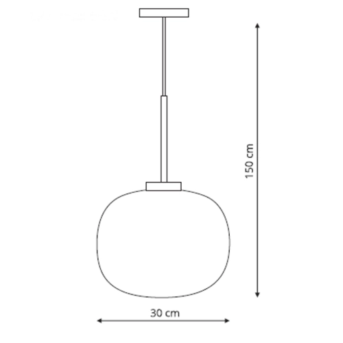 Lampa wisząca Jukon biała 1xE27