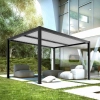 Pergola ogrodowa aluminiowa LUXE 3 x 4 m Antracyt z oświetleniem LED