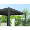 Zestaw Pergola ogrodowa tarasowa aluminiowa NORDVIC Skyline 3 x 4 m Antracyt + Roleta 3 m