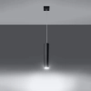 Lampa wisząca LAGOS 1 czarna 1x10W GU10 Sollux Lighting