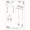 Lampa wisząca LAGOS 2 złota 2x10W GU10 Sollux Lighting