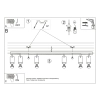 Lampa podsufitowa RING 6L chrom 6x12W GU10 Sollux Lighting