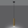 Lampa wisząca LAGOS 1 złota 1x10W GU10 Sollux Lighting