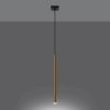 Lampa wisząca PASTELO 1 złoty połysk 1x8W G9 Sollux Lighting