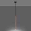 Lampa wisząca PASTELO 1 drewno 1x8W G9 Sollux Lighting