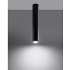 Lampa podsufitowa LAGOS 40 czarna 1x12W GU10 Sollux Lighting