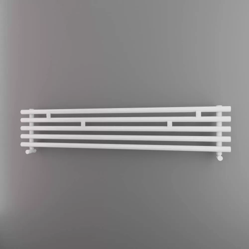 Grzejnik łazienkowy poziomy ARIES 2 biały 1200x240mm 430W podłączenie grzałka L Imers