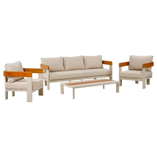 Zestaw mebli MOLTO 4 elementowy sofa, 2 fotele, stolik kawowy