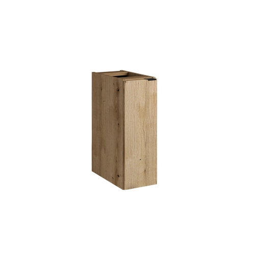 Zestaw mebli łazienkowych Czarny struktura ryflowana blat Dąb SET-NOB B OAK 140CM UN BEYOND 5 WH