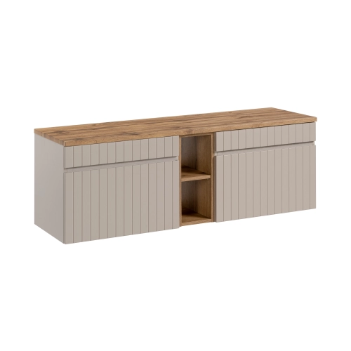 Zestaw mebli łazienkowych Cashmere / Dąb Coast Evoke SET - ICC B 140 CM 81-01 COAST EVOKE OAK