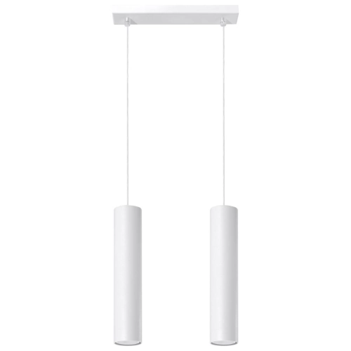 Lampa wisząca LAGOS 2 biała 2x10W GU10 Sollux Lighting