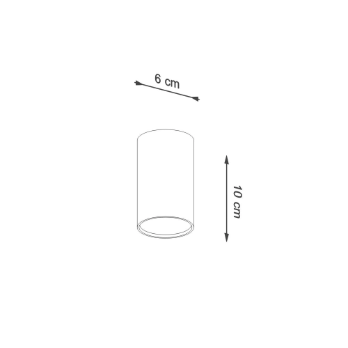 Lampa podsufitowa LAGOS 10 biała 1x12W GU10 Sollux Lighting