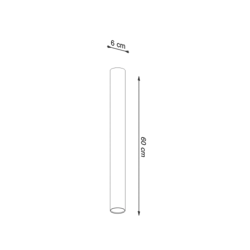 Lampa podsufitowa LAGOS 60 biała 1x12W GU10 Sollux Lighting