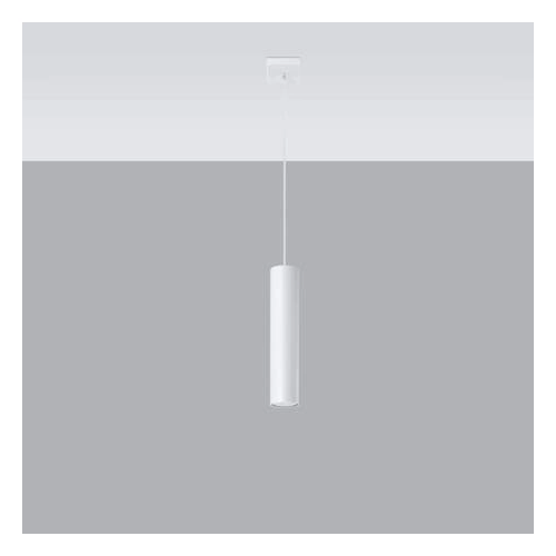 Lampa wisząca LAGOS 1 biała 1x10W GU10 Sollux Lighting