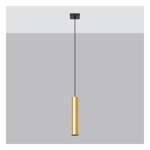 Lampa wisząca LAGOS 1 złota 1x10W GU10 Sollux Lighting