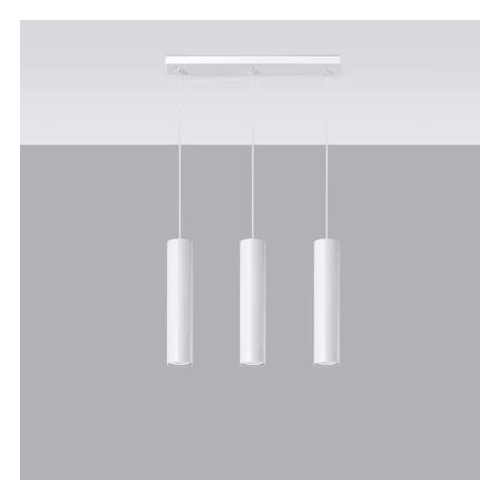 Lampa wisząca LAGOS 3 biała 3x10W GU10 Sollux Lighting