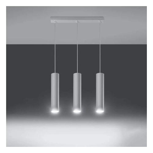 Lampa wisząca LAGOS 3 biała 3x10W GU10 Sollux Lighting