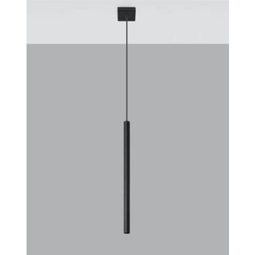 Lampa wisząca PASTELO 1 czarna 1x12W G9 Sollux Lighting