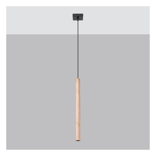 Lampa wisząca PASTELO 1 drewno 1x8W G9 Sollux Lighting