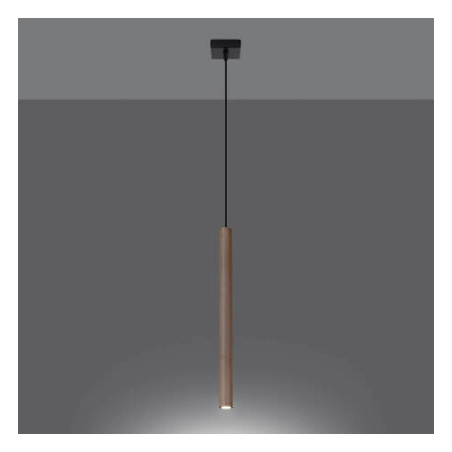 Lampa wisząca PASTELO 1 drewno 1x8W G9 Sollux Lighting