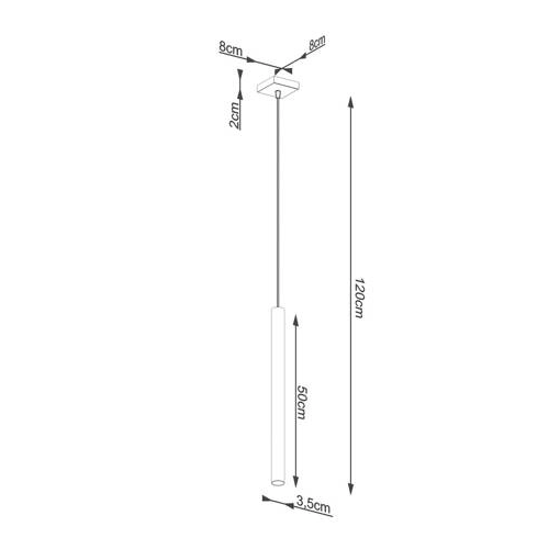 Lampa wisząca PASTELO 1 drewno 1x8W G9 Sollux Lighting