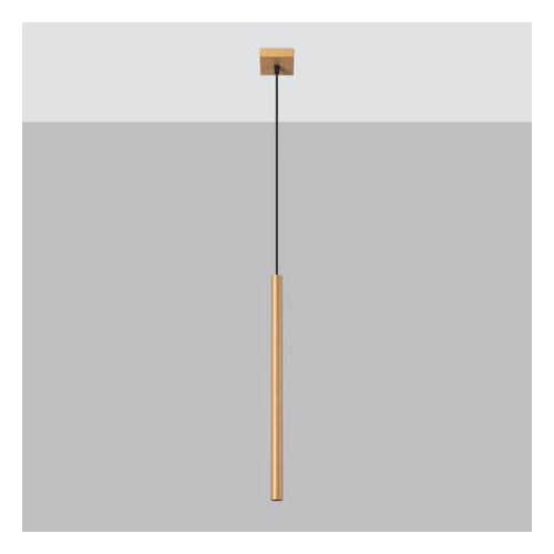 Lampa wisząca PASTELO 1 złota 1x8W G9 Sollux Lighting